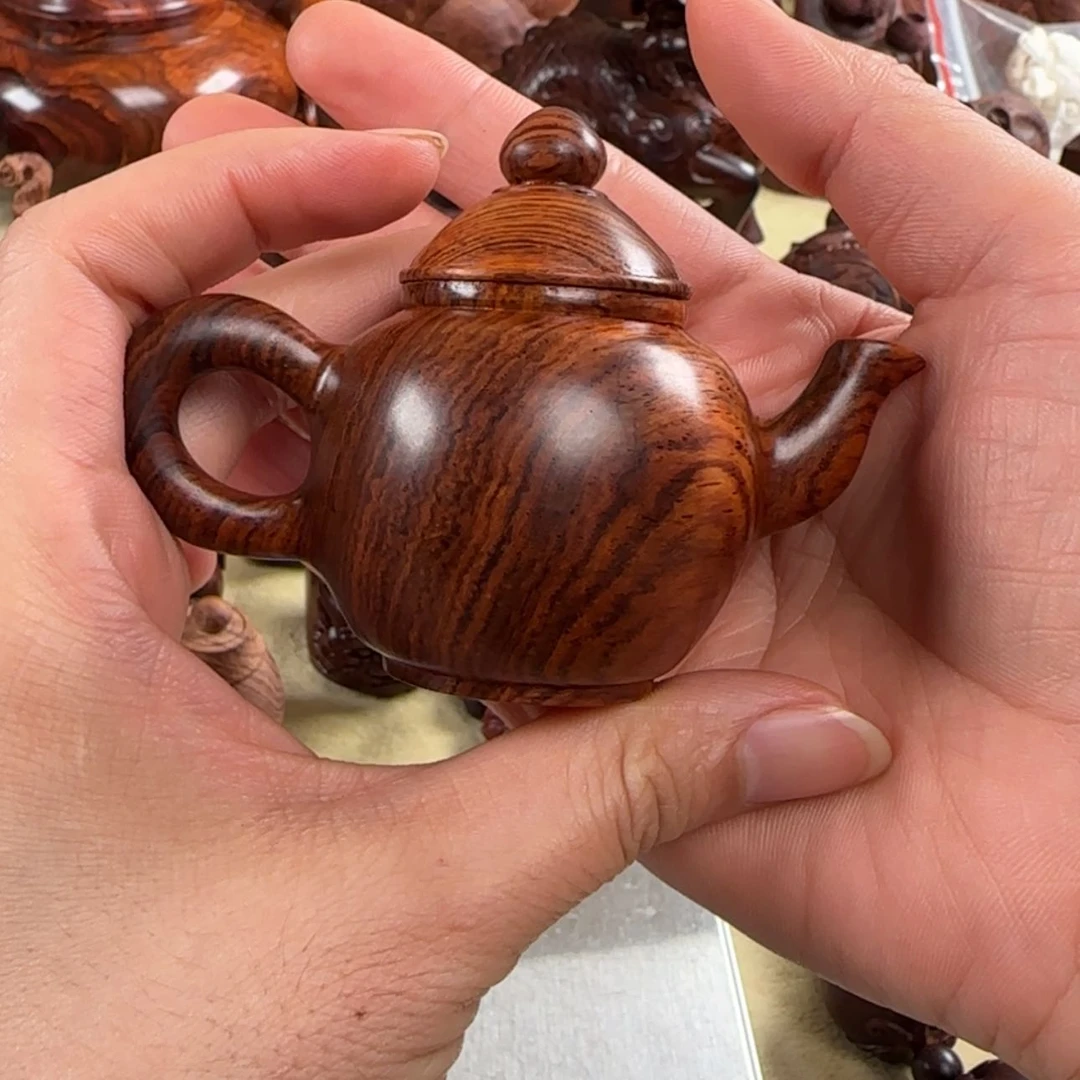 【闪购商品】黄花梨/降香黄檀把件蛋*酱把把壶