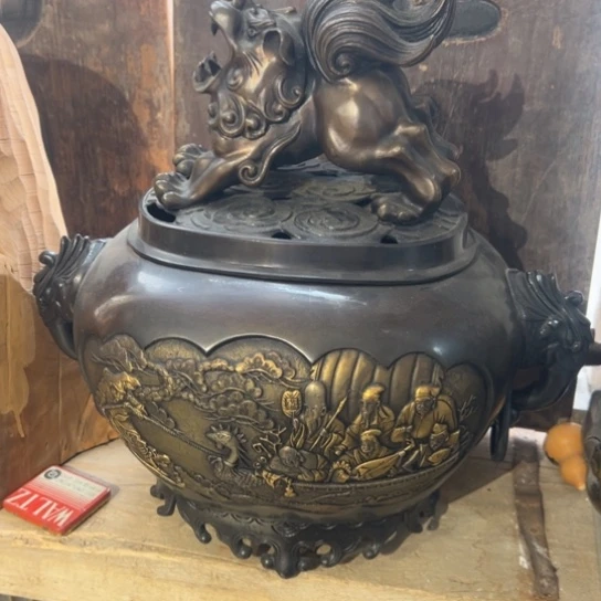 铜中古工艺作品摆件
