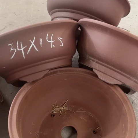 紫砂花盆  100-4。 34-14.5