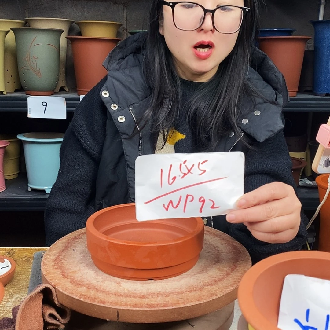 紫砂一只花盆货号WP92