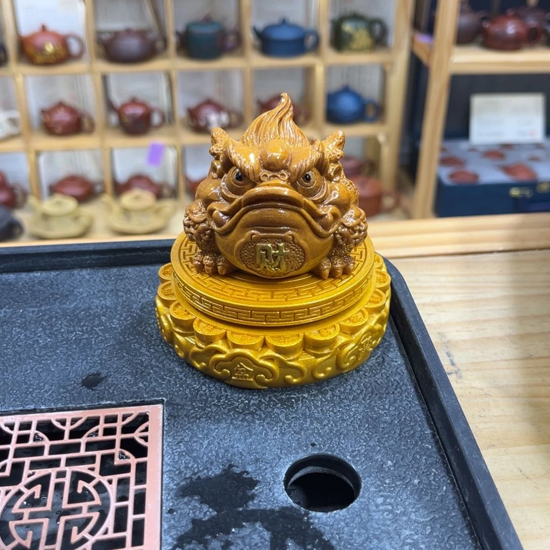 紫砂紫砂金蟾茶宠茶宠