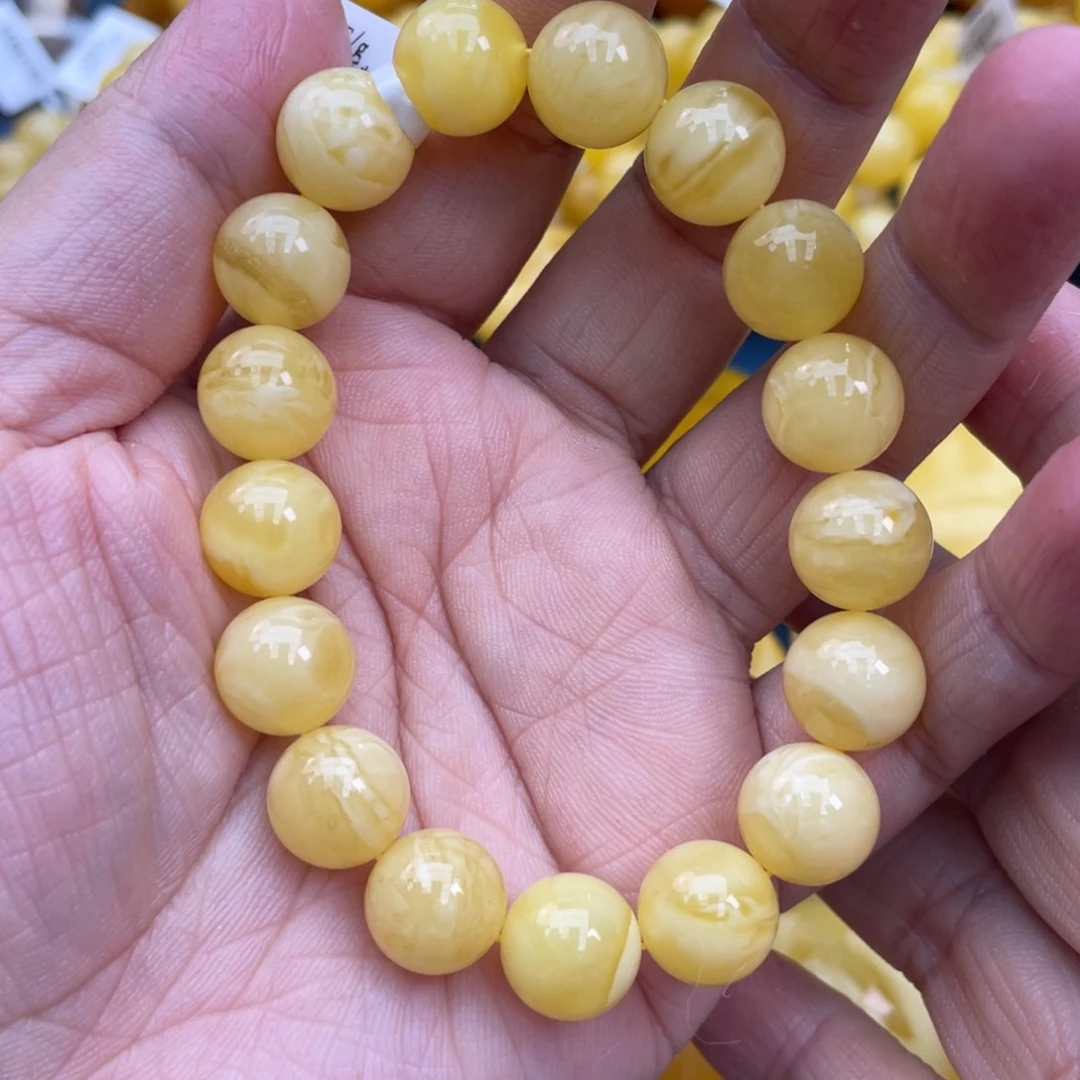 琥珀裸石未镶嵌琥珀蜜蜡11m m