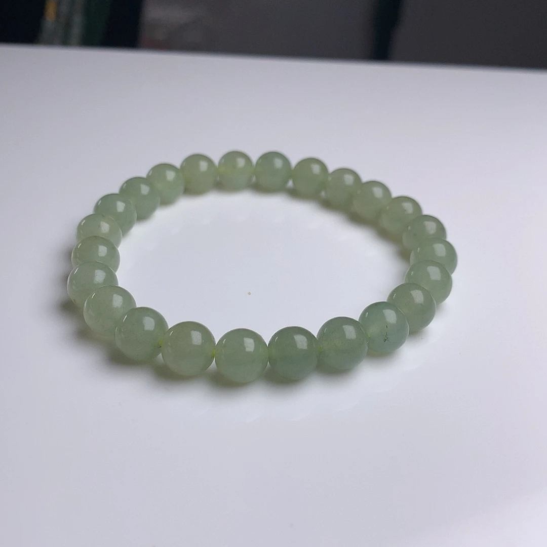 未镶嵌手串翡翠8mm！