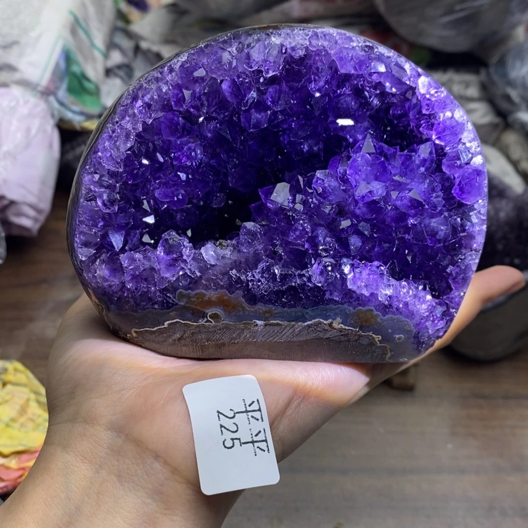 紫晶珠宝半成品未镶嵌