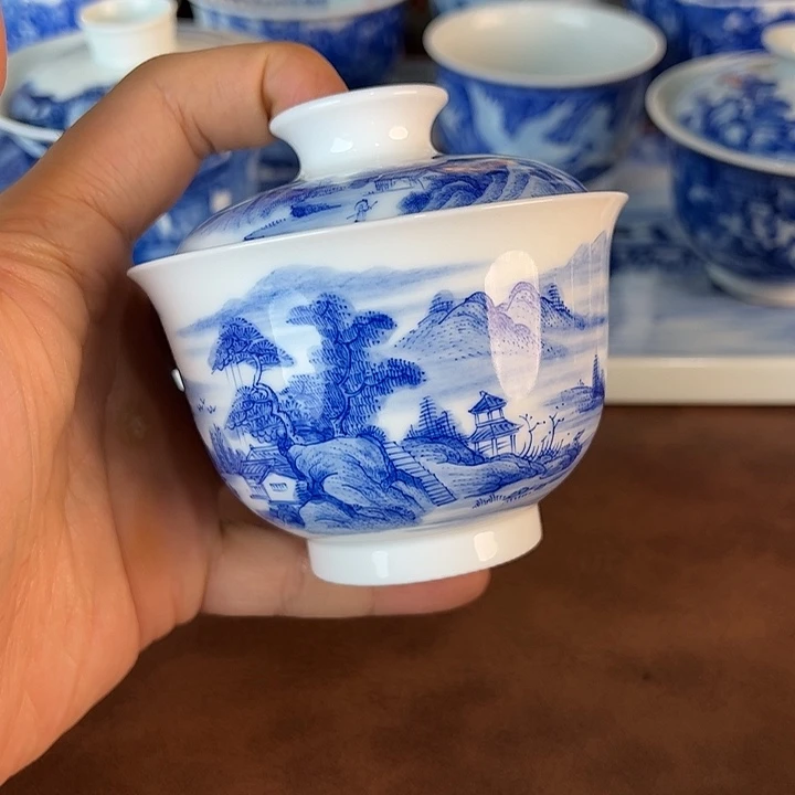 瓷片景德镇全手工手绘陶瓷