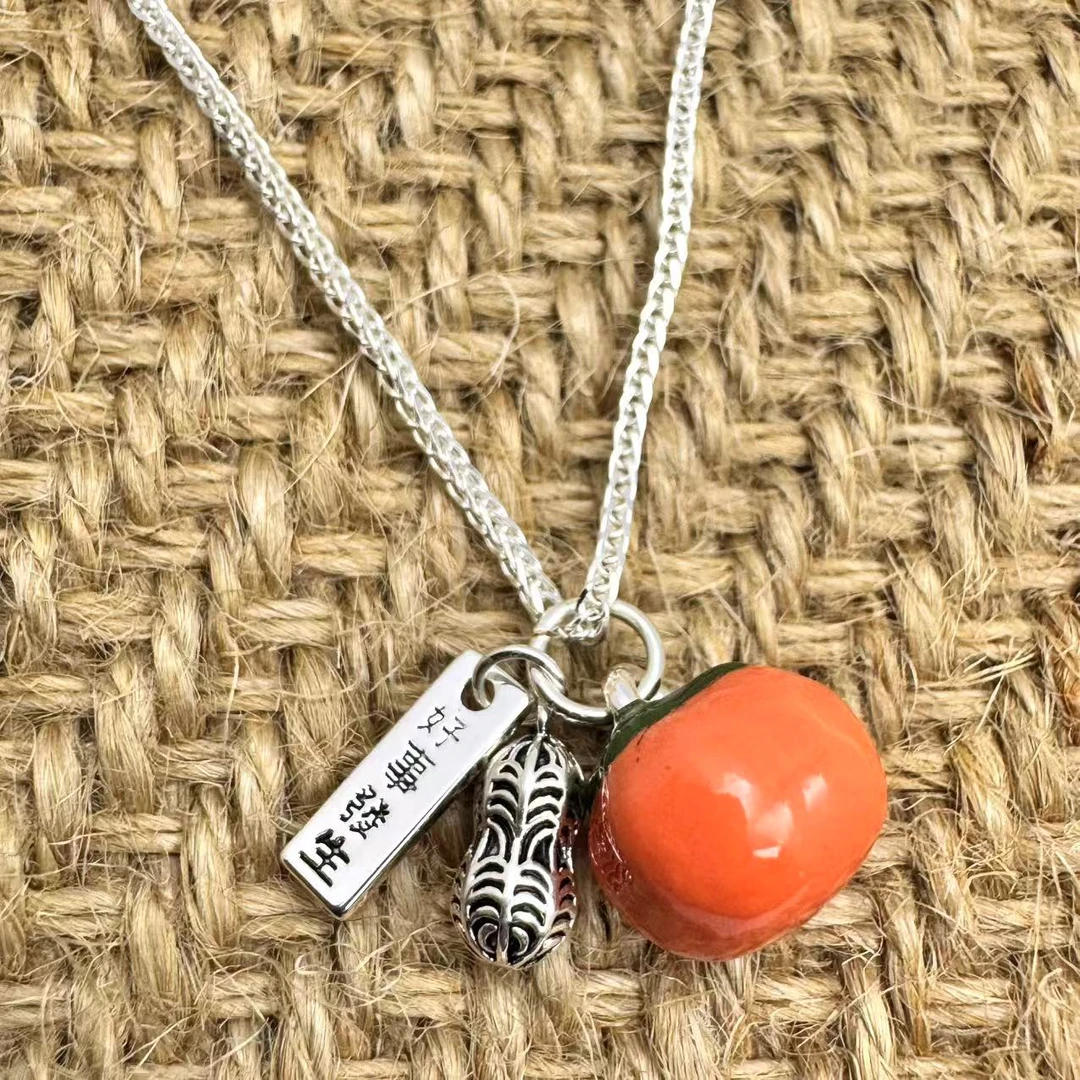 铜合金珐琅项链 【好事发生】时尚新中式休闲项链简约气质手工项链