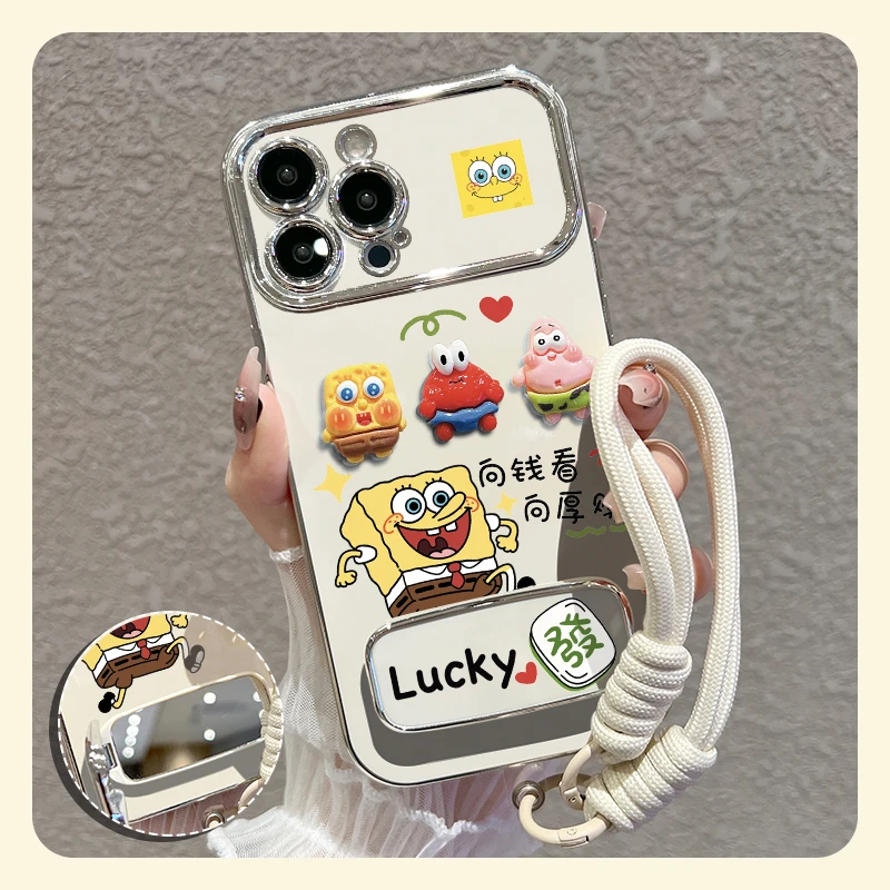 【苹果/华为/vivo/oppo/小米】适用爱心绵宝大视窗手机壳硅胶防摔套