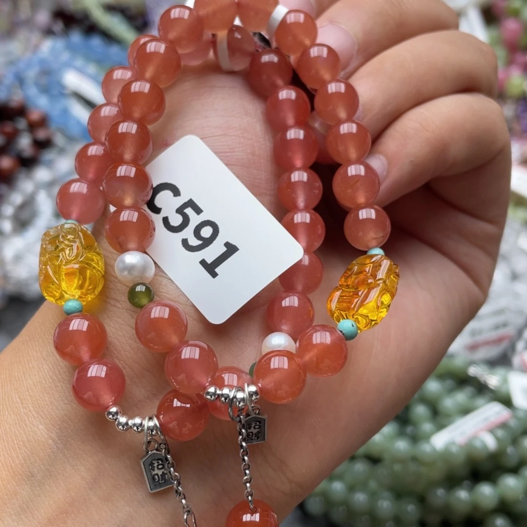 水晶手链未镶嵌多样性发一只