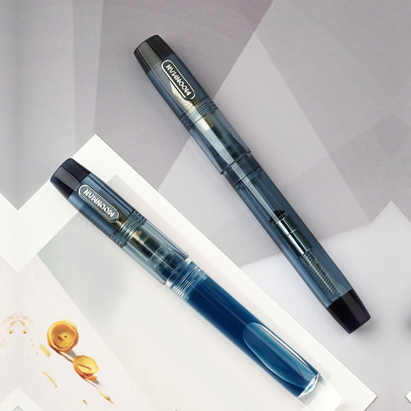 末匠moonman C3铱金钢笔透明树脂大容量笔杆储墨书写办公练字用笔