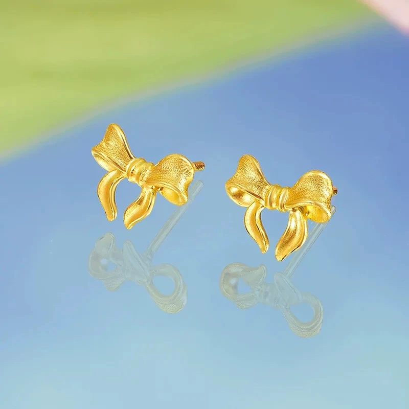 耳饰 925银针甜美蝴蝶结耳钉E-16