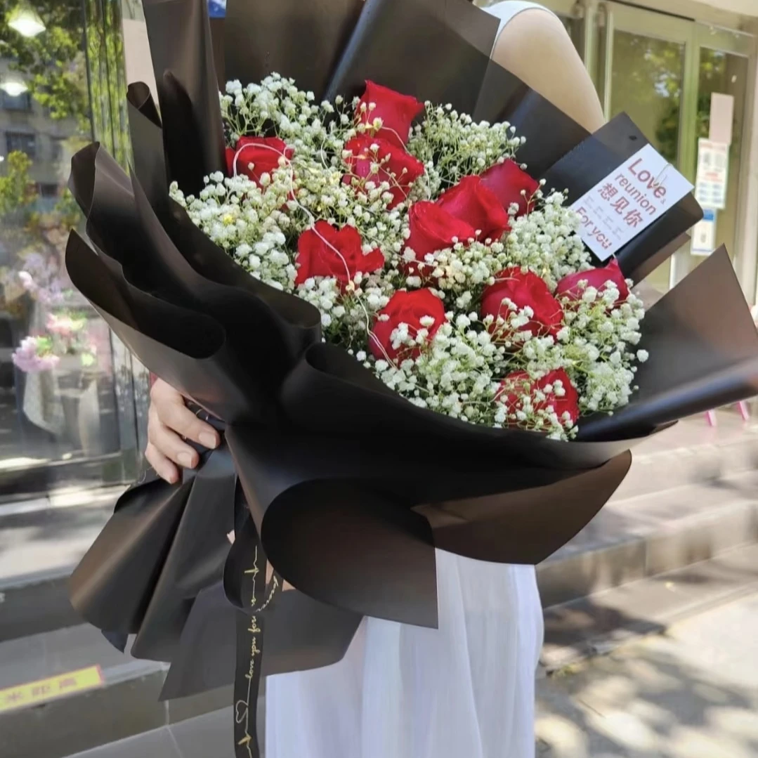 满眼温柔-11朵红玫瑰花束玫瑰花束生日礼物送女友老婆生日花束