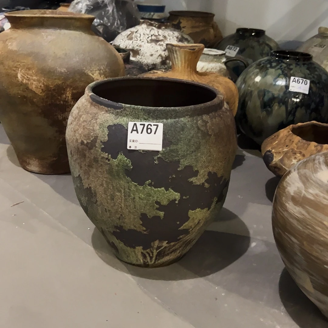 瓶a767高31口20陶瓷花瓶无孔