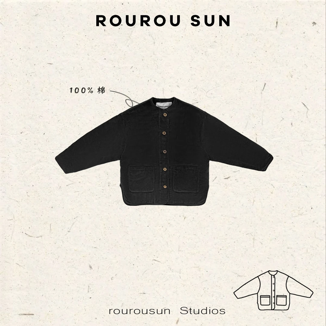 29971冬款女装复古灯芯绒百搭宽松做旧保暖棉衣外套