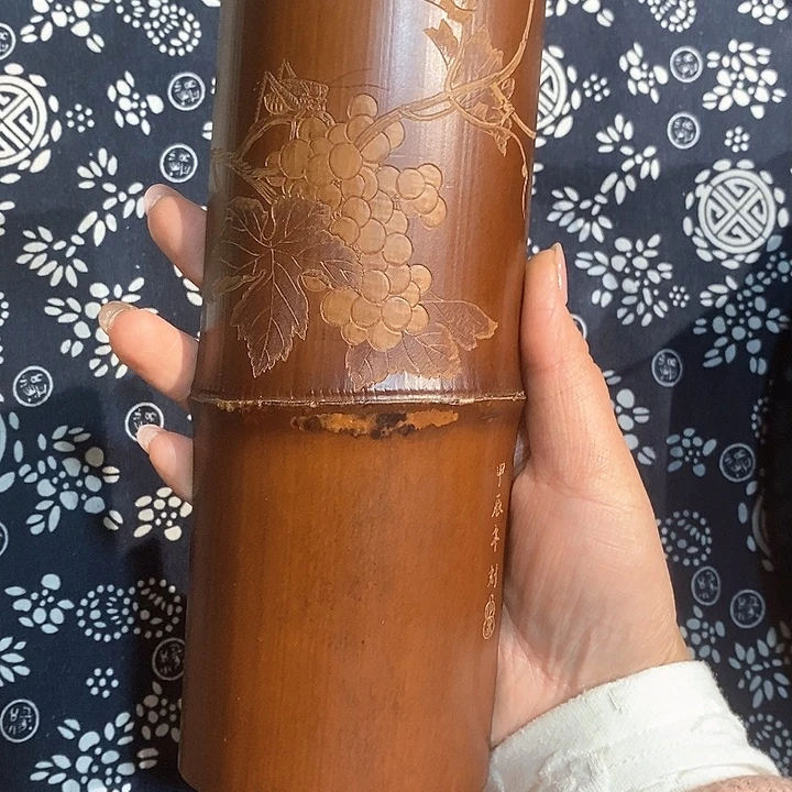 遥*老煤竹手工雕刻精品茶则
