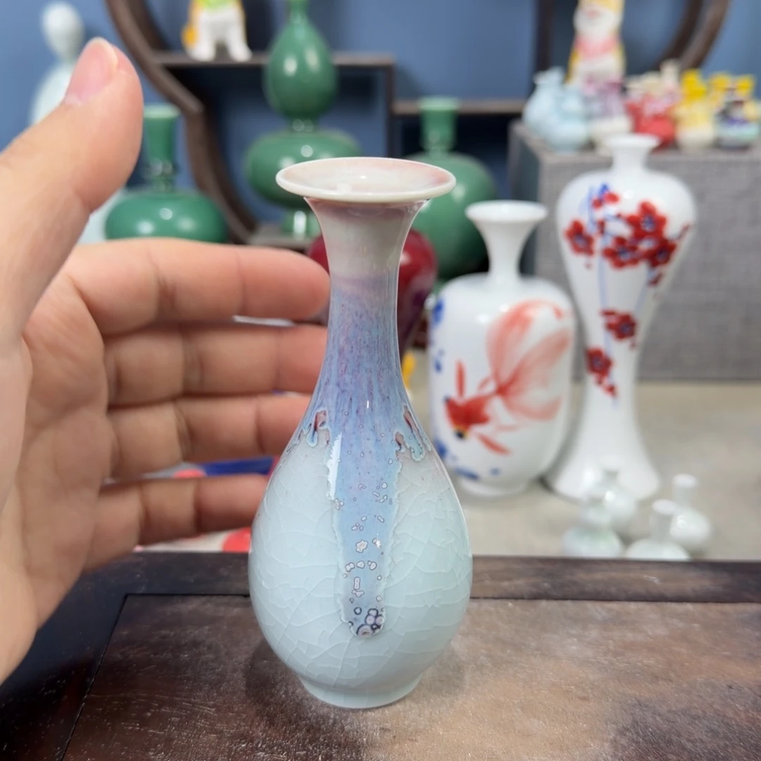 陶瓷手工小花器摆件