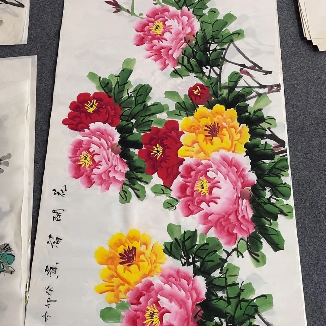 国画画画真的画画