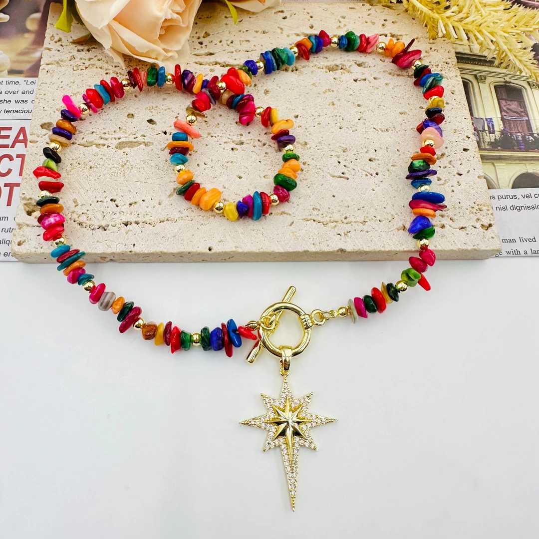 铜合金莫桑石项链 小众设计n1276项链