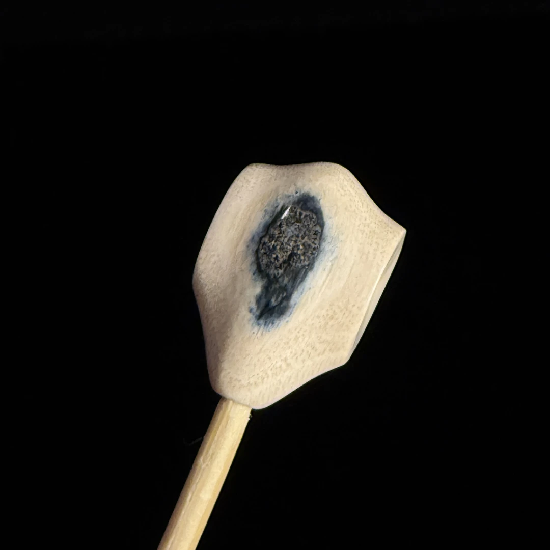 LY008天然猛犸 精品蓝眼鲨鱼背三通1.2