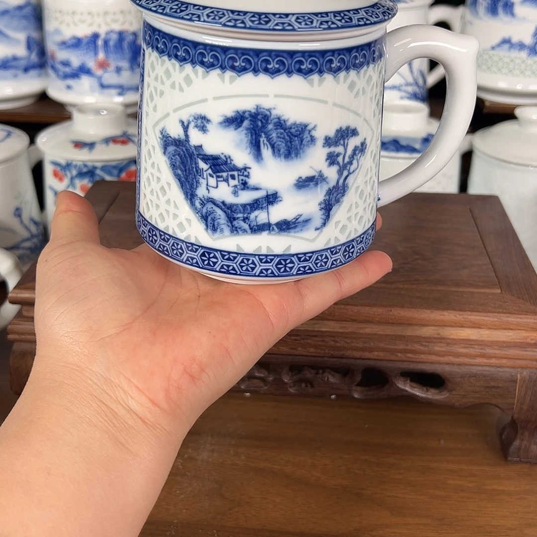 景德镇高温陶瓷办公杯家用