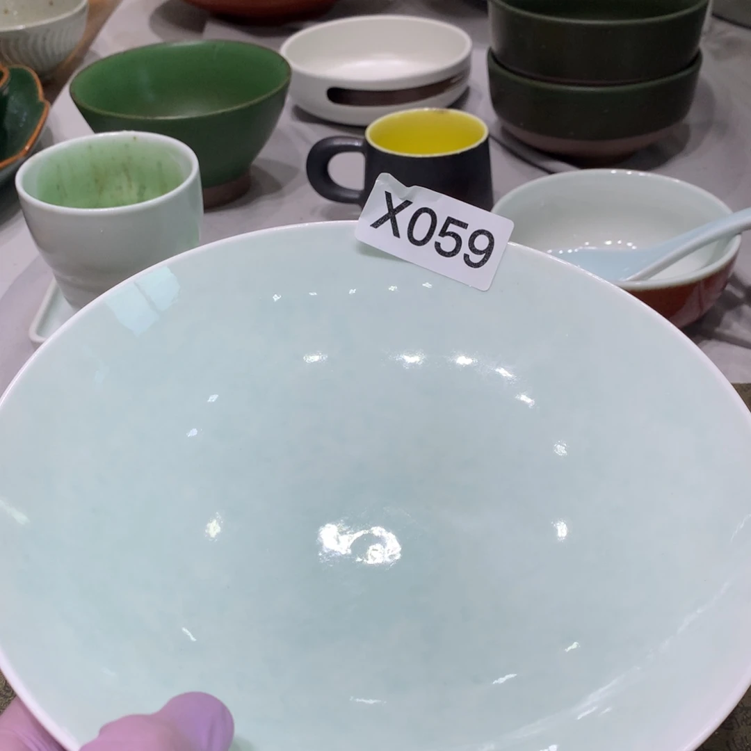 陶景德镇粗陶复古盘碗微瑕