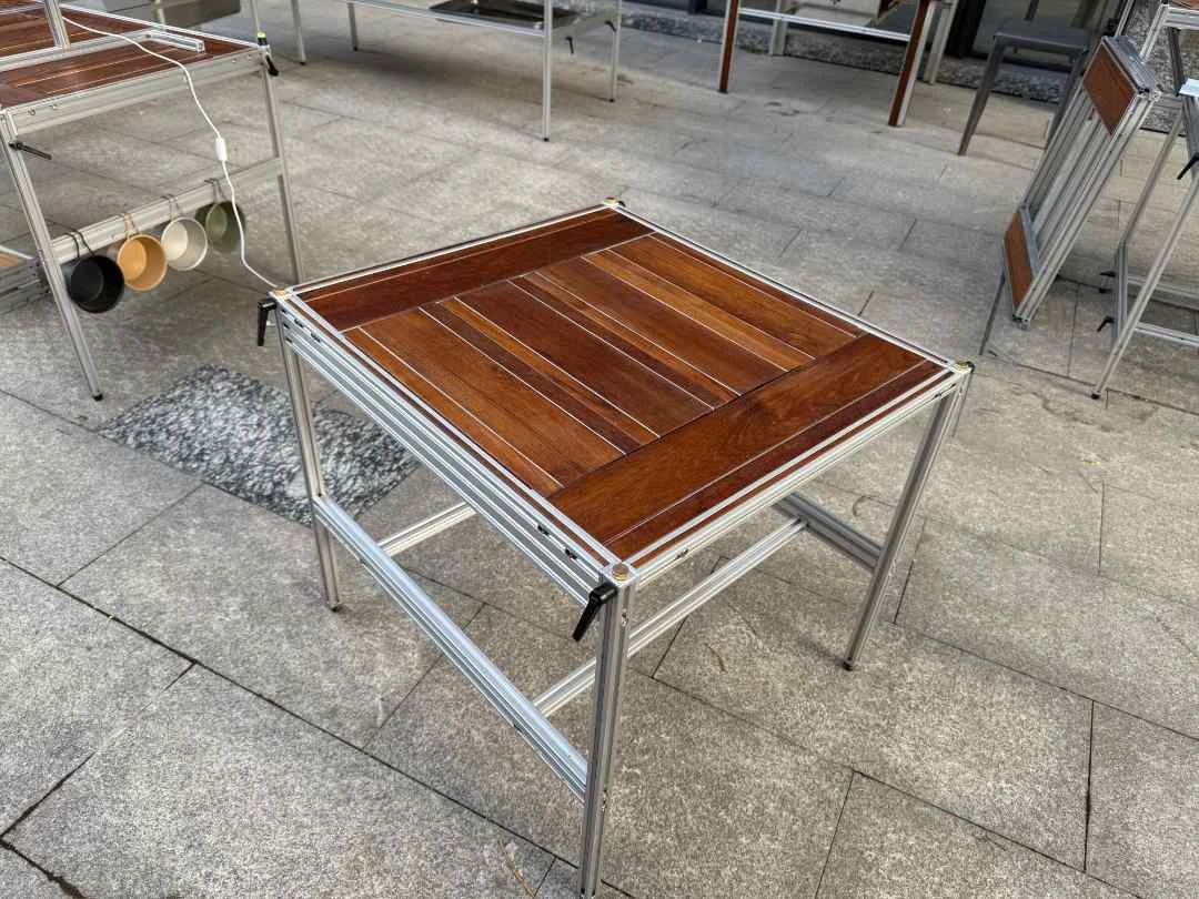 两单元缅甸柚木IGT风蝉大师桌基础款（手工制作，介意慎拍）