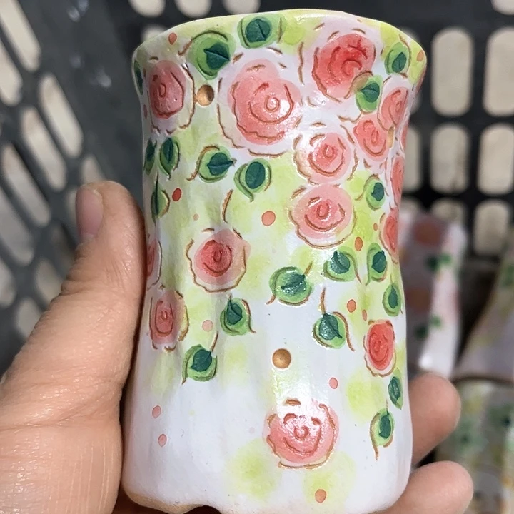 红陶团*崽手工制作多肉植物花盆