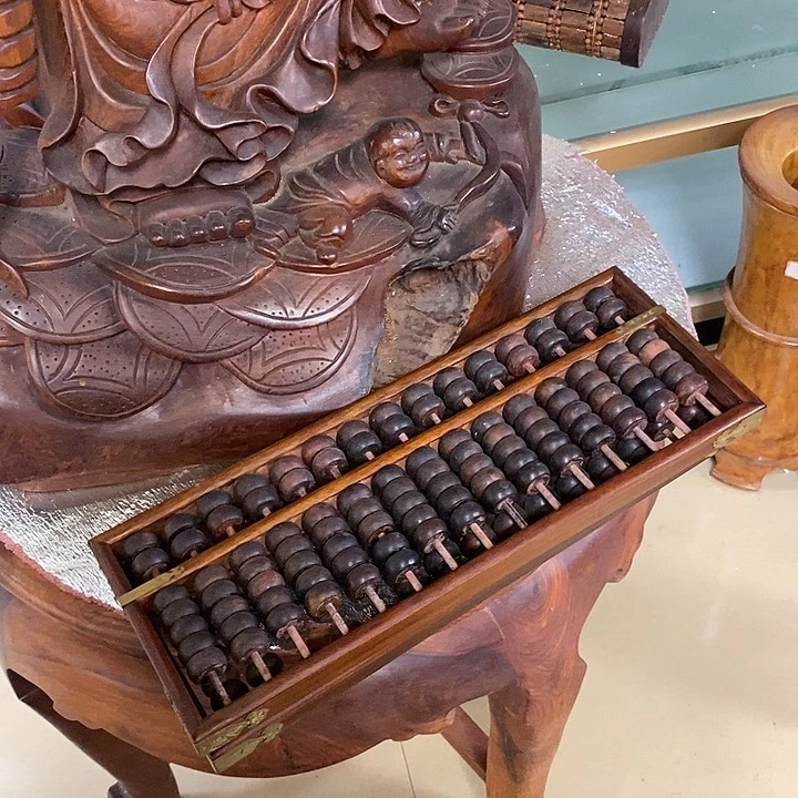 黑酸枝木类用****5老挝大红酸枝算盘