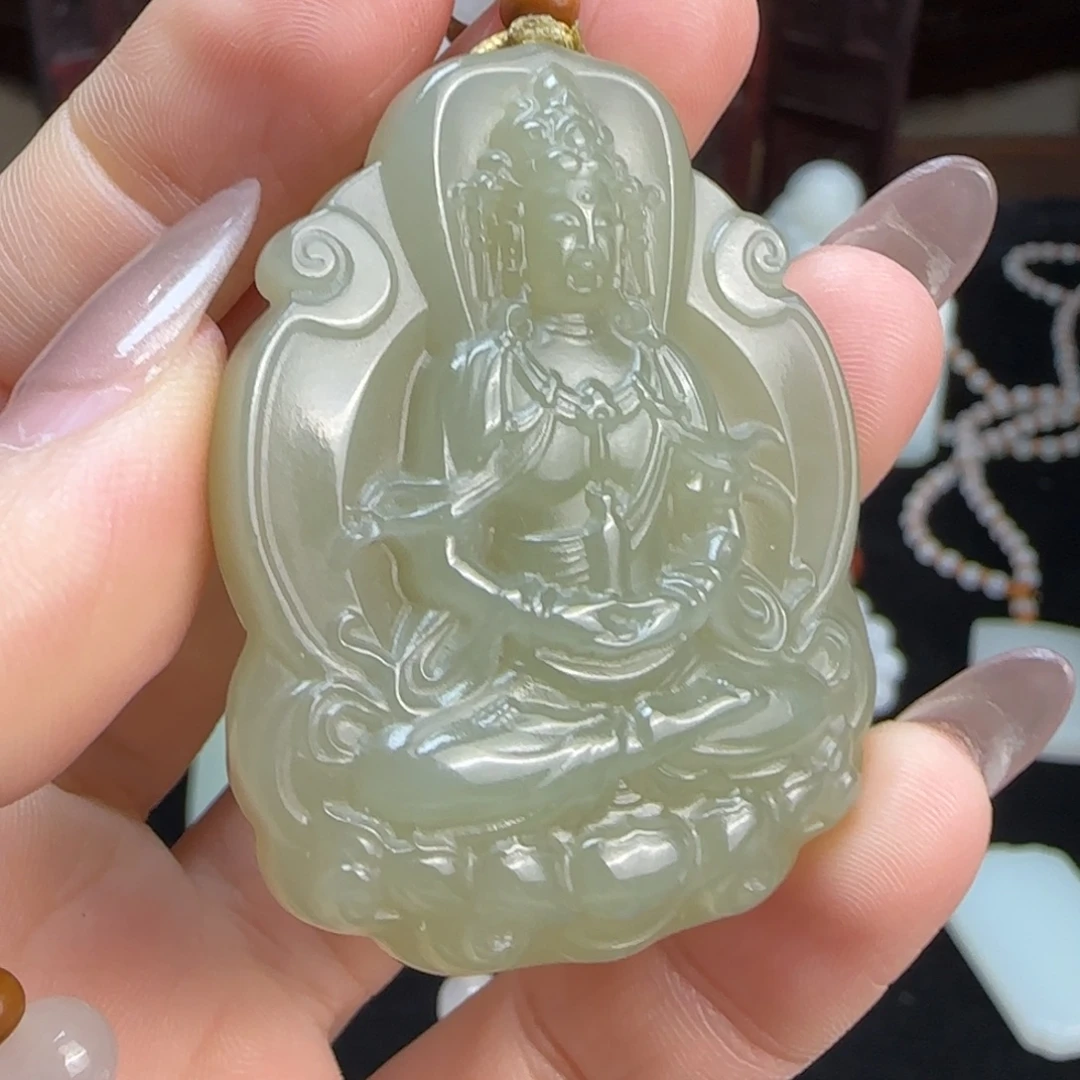 和田玉未镶嵌颈饰定制发货