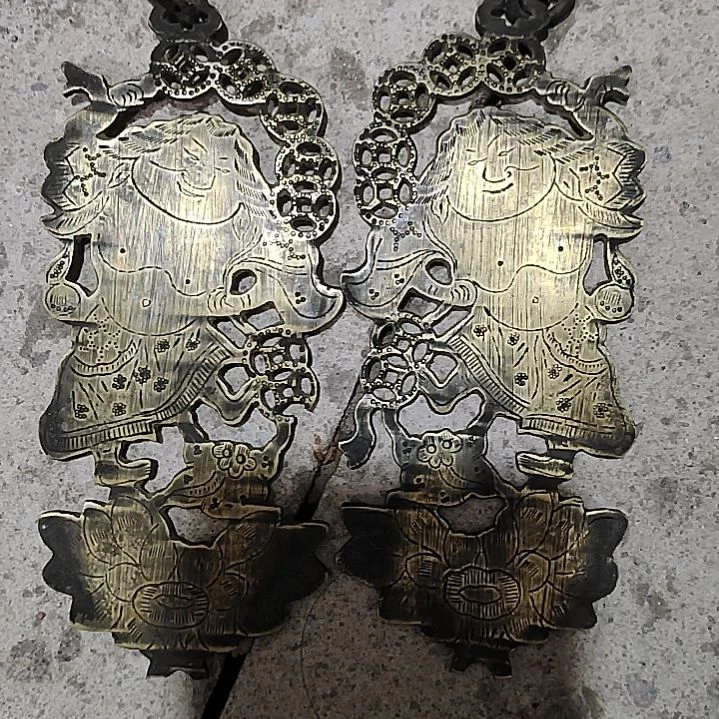 乜***柱香榧木手工人物木雕花板