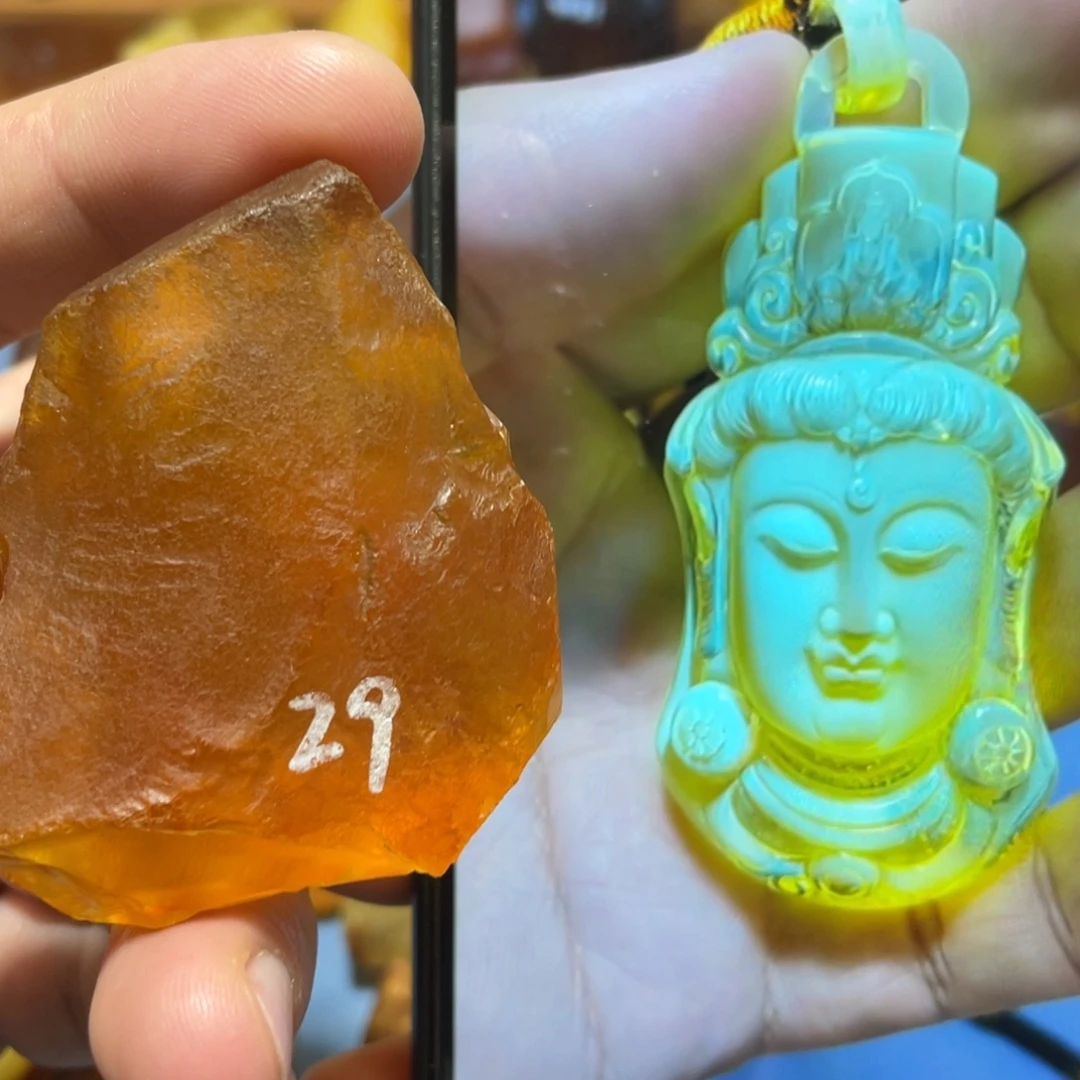 定制蜜蜡未镶嵌菩萨