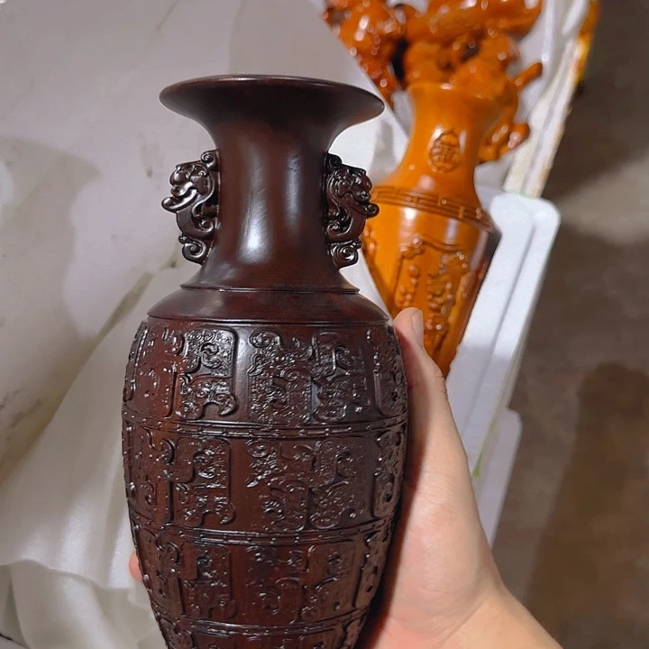 木黑檀木30汉式花瓶一个
