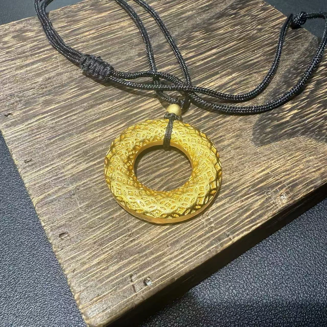 【国检证书+运费险+终身售后】18K平安扣吊坠 - 1073