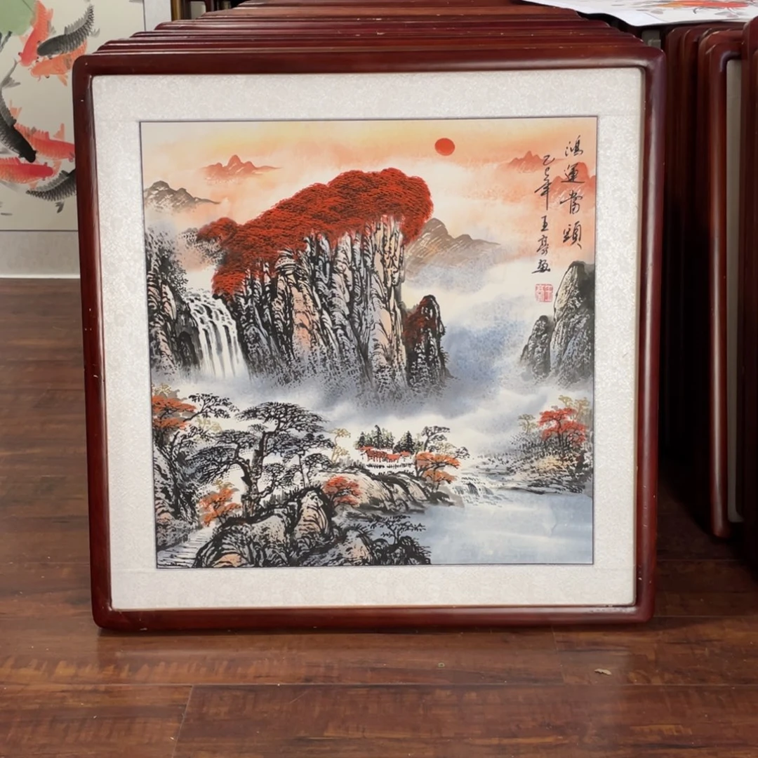 国画带框尺寸63*63厘米