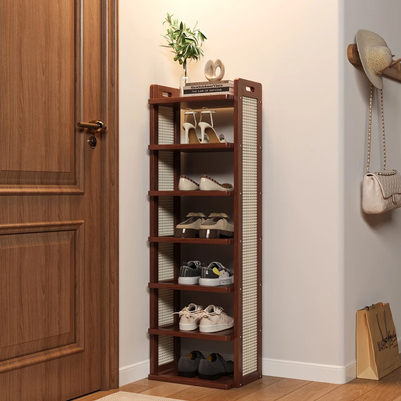 窄款简易鞋架宿舍占地小多层家用门口出租房鞋柜家具好物收纳架子