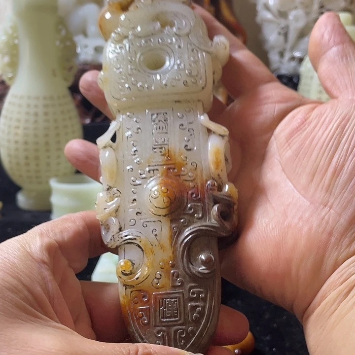 湘***哥和田玉未镶嵌挂件