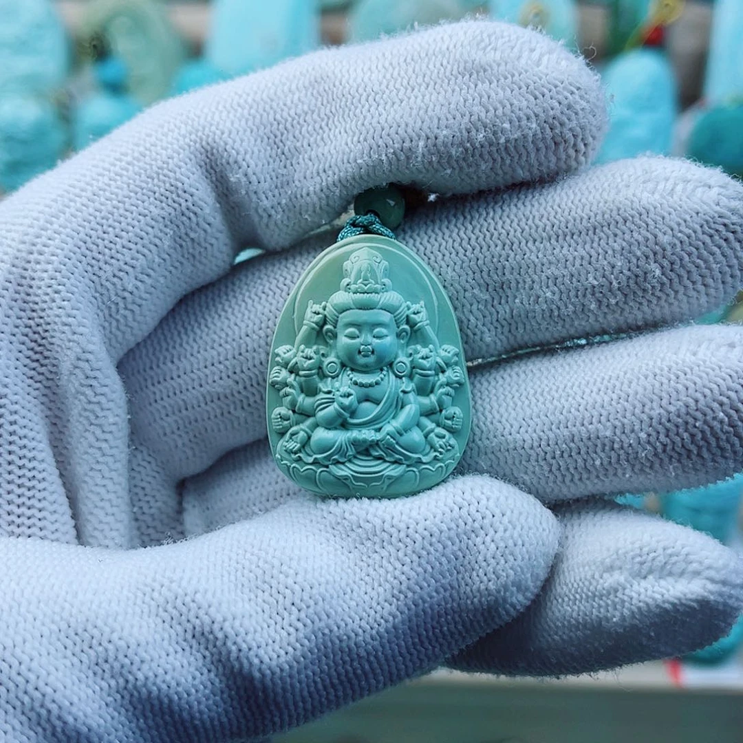 未镶嵌绿松石珠宝奇石