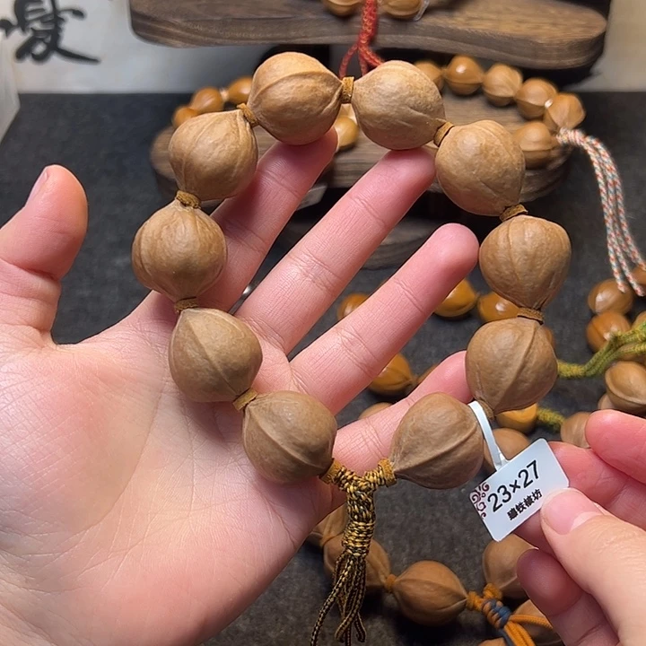西***哥橄榄核手串/手链23.27梅林铁核