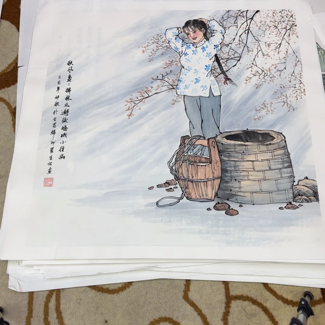 国画蒙生佑四尺斗方艺