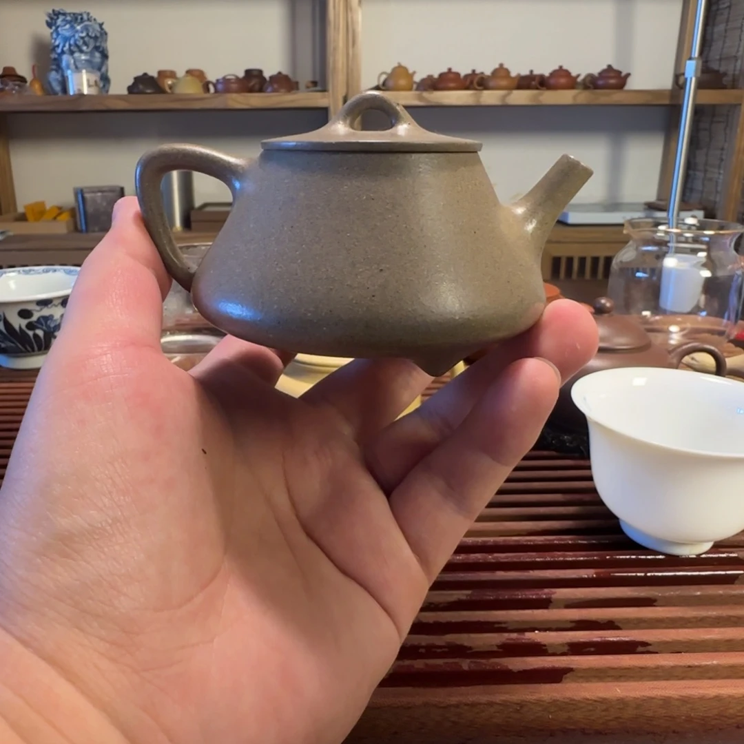 茶壶紫砂青段110毫升祝瓢
