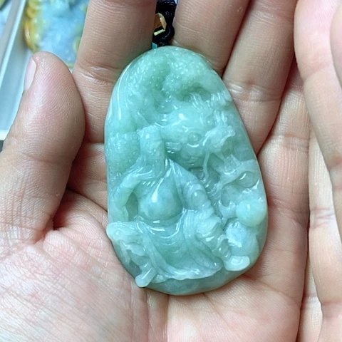 翡翠颈饰未镶嵌天然缅甸翡翠a货