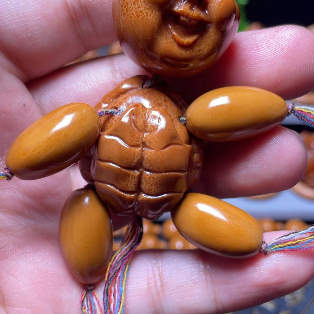 橄榄核手串/手链星***落龙脊富甲小人一条