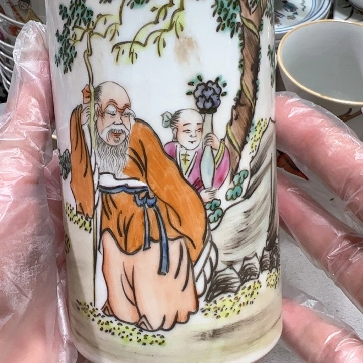 景德镇工艺品摆件小*子