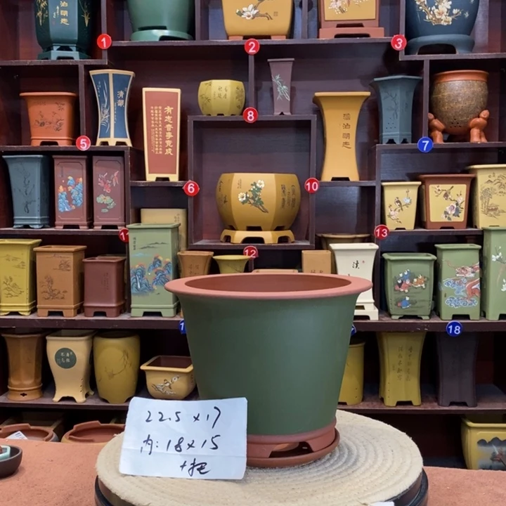 紫砂花盆紫砂艺人