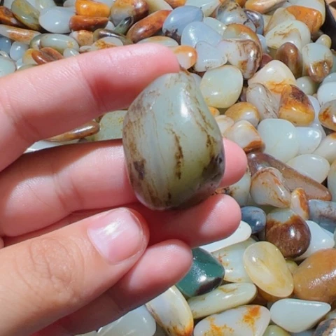 和田玉未镶嵌颈饰20.5克