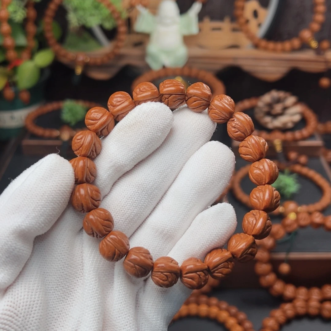 吊坠桃核1.2玉龙脊手串