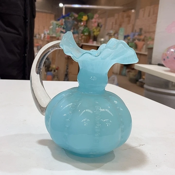 琉璃琉璃花瓶高15口2