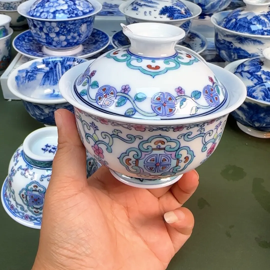 景德镇纯手绘茶具圆圆231