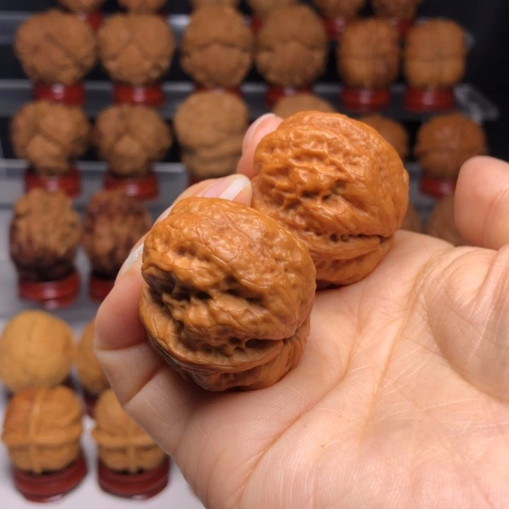 吊坠文玩核桃30玉龙小金蟾