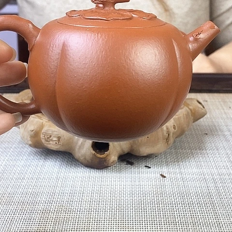 紫砂茶壶s***花宜兴紫砂小煤窑朱泥200c c