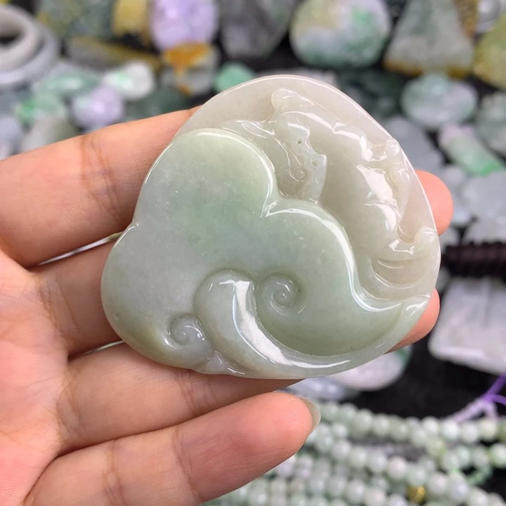 翡翠未镶嵌吊坠(不含链)